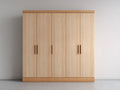 Armoire - Panneaux de bois - 212 x 57 x 198 cm - Bois naturel - Style moderne minimaliste