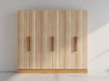 Armoire - Panneaux de bois - 210 x 56 x 196 cm - Bois naturel - Style scandinave