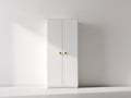 Armoire - Panneaux de bois - 78 x 41 x 176 cm - Blanc - Style moderne minimaliste