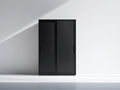 Armoire - Panneaux de bois - 92 x 50 x 185 cm - Noir - Style moderne minimaliste